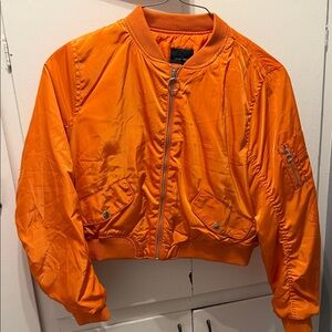 Orange Bomber Jacket